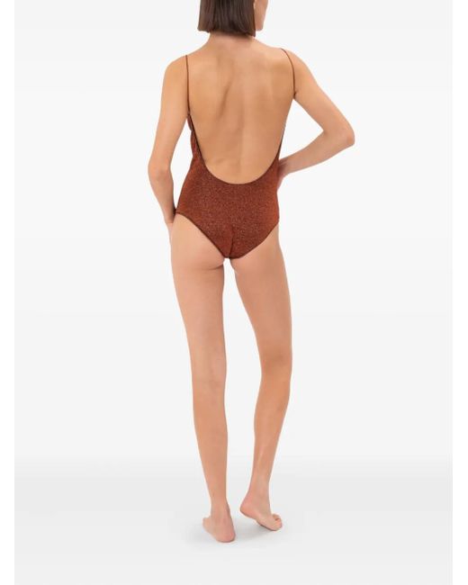 Oseree Brown Lumiere Maillot Swimsuit