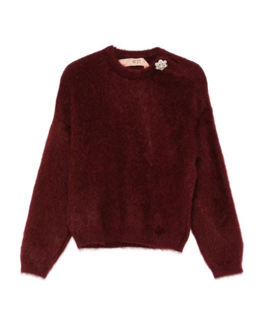 Pull À Ornements N°21 en coloris Red