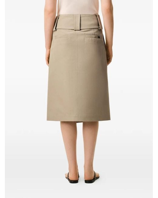 AMI Natural Cotton Wrap Skirt