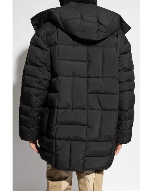 メンズ KENZO フーデッド パデッドジャケット Black