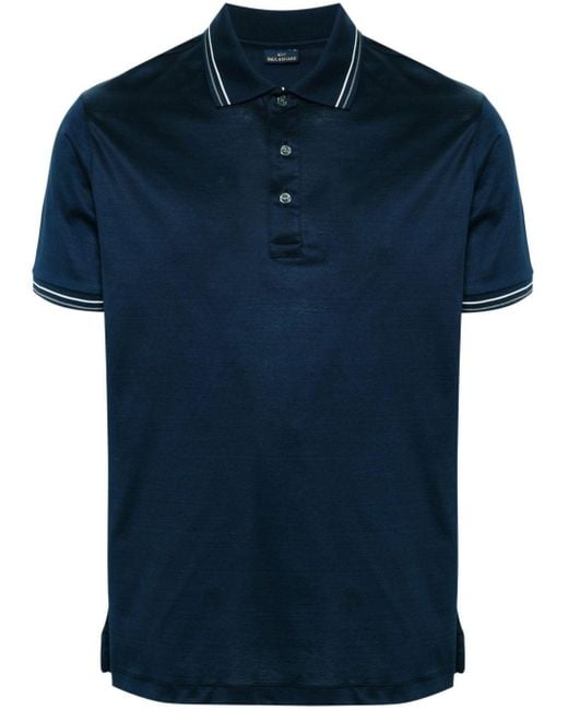 Paul & Shark Blue Cotton Polo Shirt for men