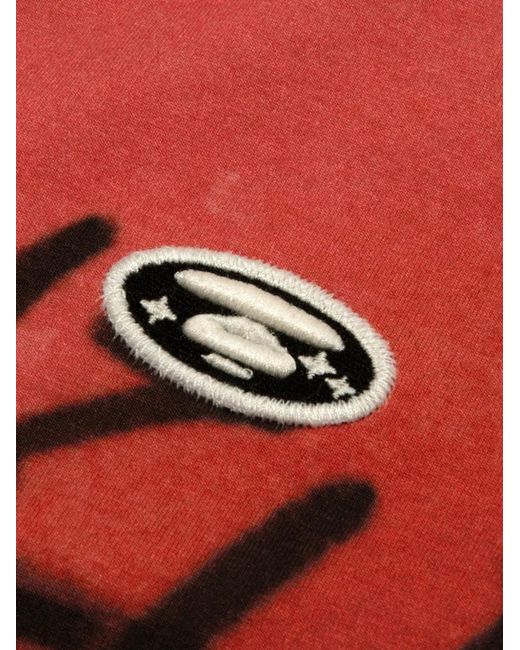 Aape By A Bathing Ape Red Graffiti-Print T-Shirt