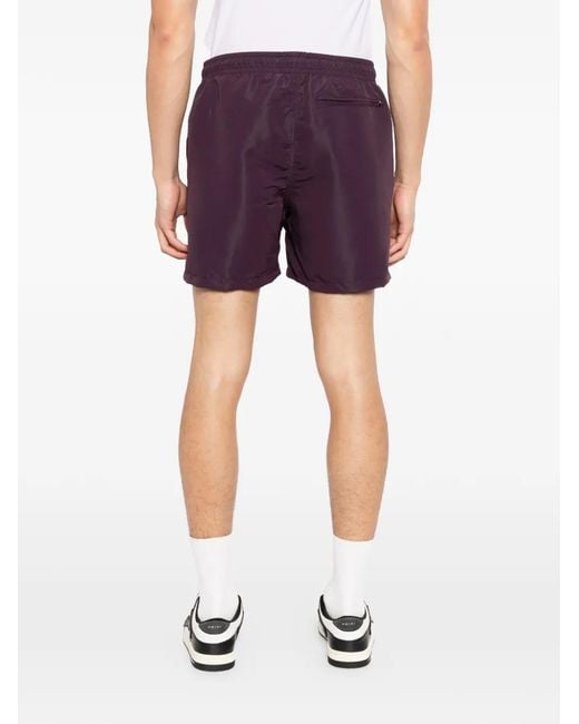 Melt Purple Print Drawstring Shorts for men