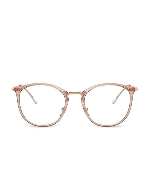 Ray-Ban Natural Round-Frame Glasses