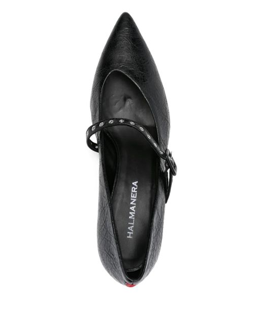 Halmanera Black 55Mm Studded Pointed-Toe Pumps