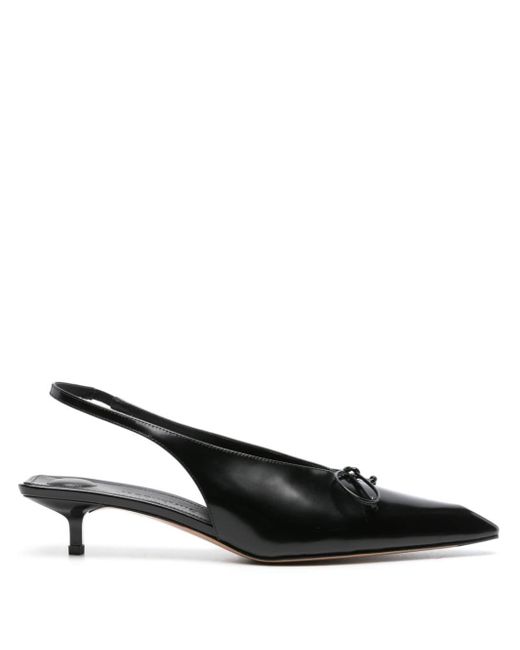 Chaussures à petit talon 'les slingbacks cubisto basses' noires - les sculptures Jacquemus en coloris Black