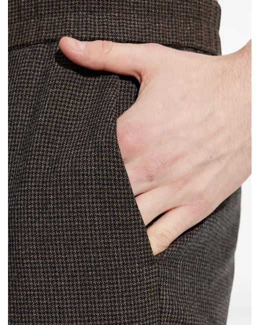 Paul Smith Black Pantalon À Motif Pied-De-Poule for men