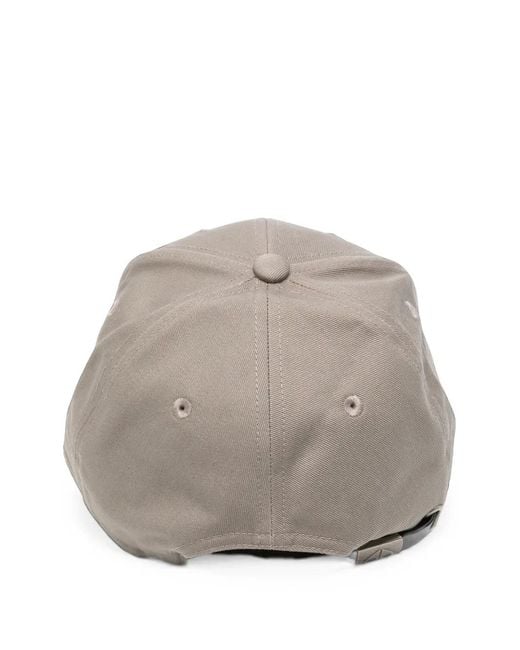 Moose Knuckles Gray Logo-Plaque Baseball Cap for men
