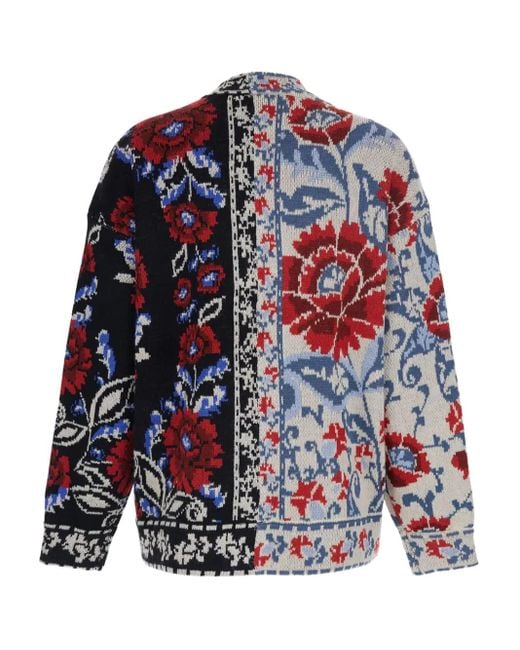 Farm Rio Black Mixed Valentina Floral Button Cardigan
