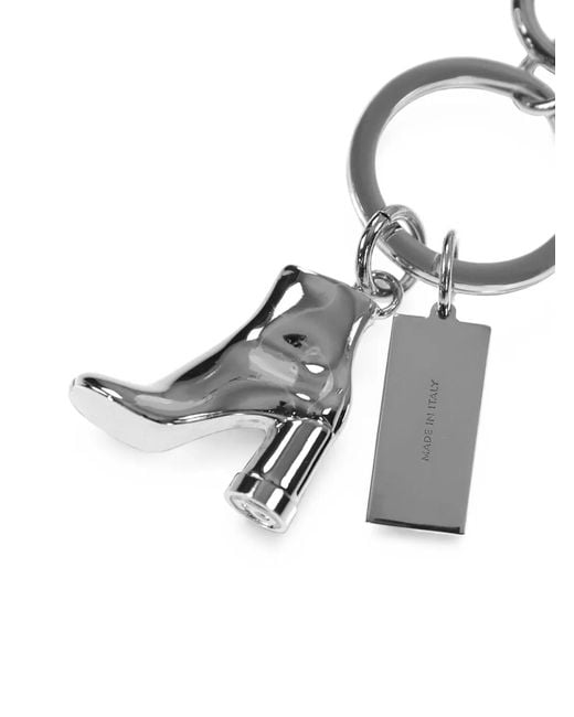 MM6 by Maison Margiela White Boot-Charm Keyring