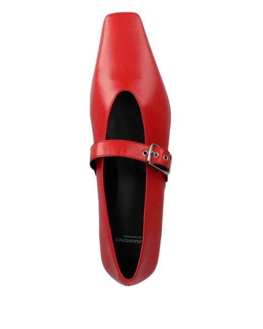 Ballerine Wioletta Con Fibbia di Vagabond in Red