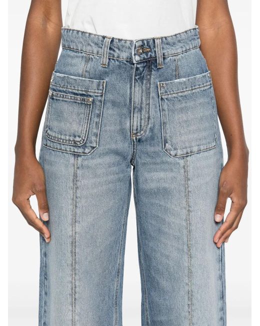 Blumarine Blue Straight-Leg Jeans