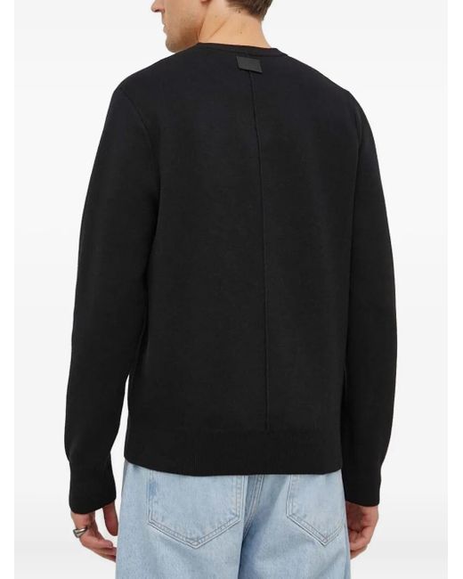 The Kooples Brown Heart-Dagger Sweater for men