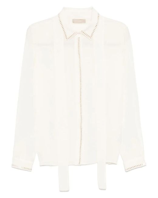 Elie Saab スタッズ シャツ White