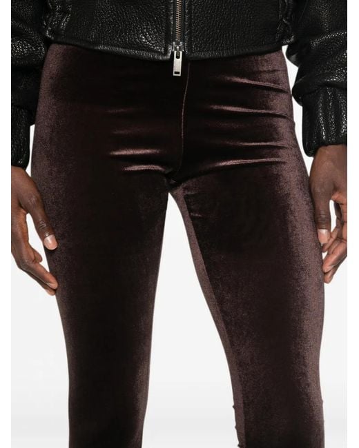 ANDAMANE Black New Holly Velvet Cropped Trousers