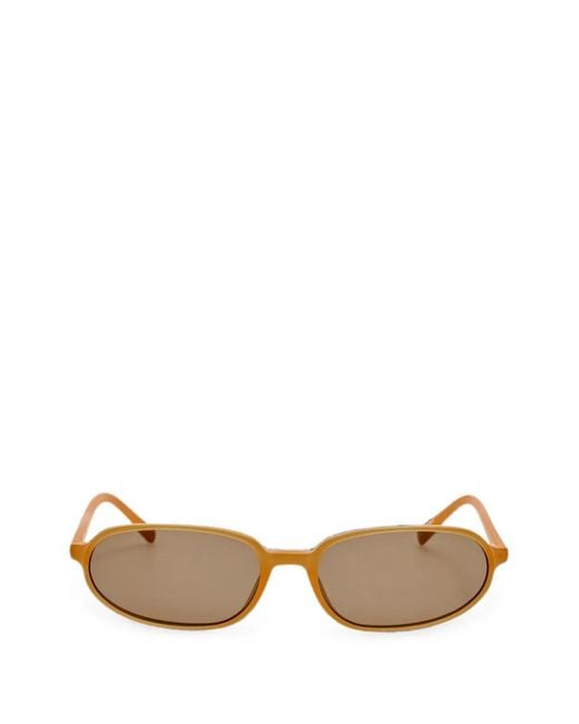 Jacquemus Natural Oval-Frame Sunglasses