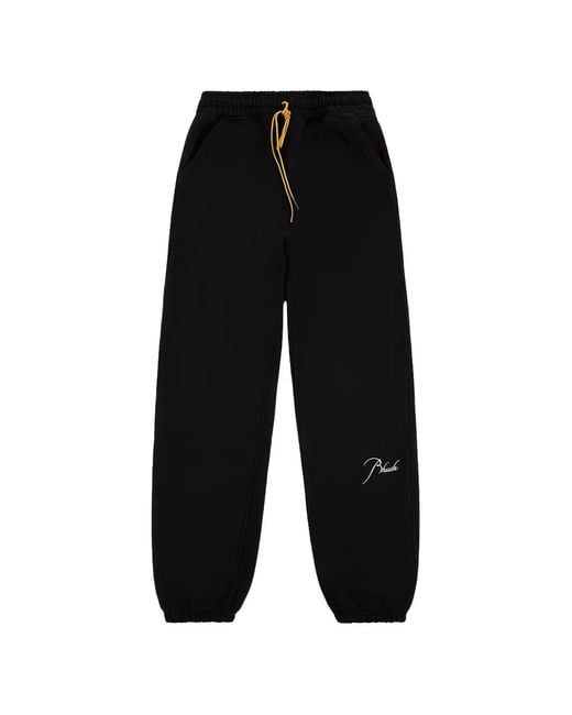 Rhude Black Classique 2 Track Pants for men