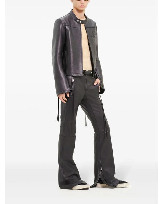 Courreges Black Iconic Biker Jacket for men