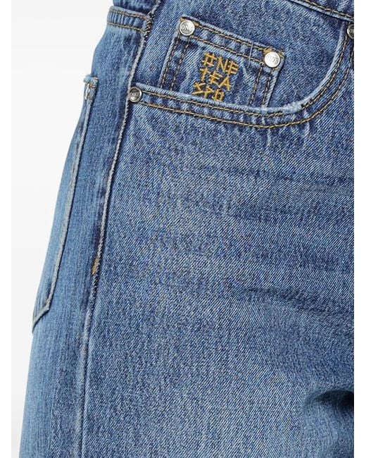 One Teaspoon Blue Baxters Wide-Leg Jeans