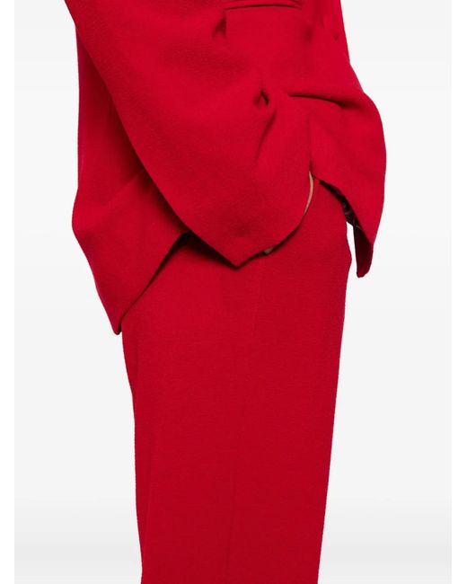 BLAKLACE Red Mid-Rise Trousers