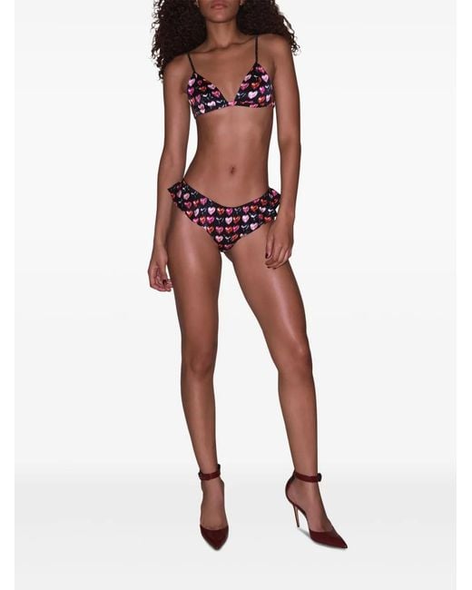 Fleur du Mal Red Luxe Flutter Thong