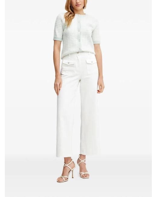 Morgan White Cropped Jeans