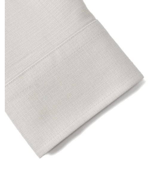 Shanghai Tang White Long Sleeve Shirt for men