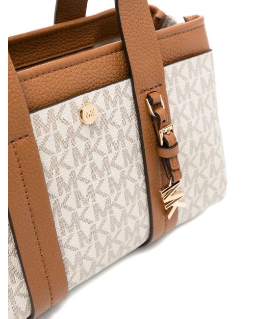Borsa A Spalla Romee Piccola Con Logo di Michael Kors in Natural