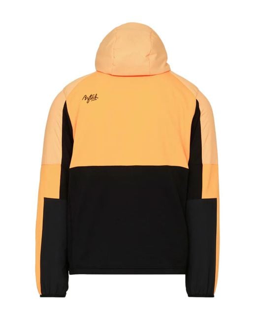 Aztech Mountain Orange Ozone Quilted Fleece Midlayer Jacket for men