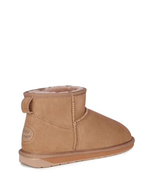 EMU Brown Sheepskin Slip-On Snow Boots