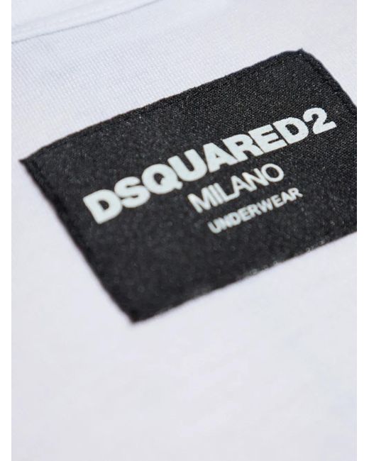 メンズ DSquared² Logo-patch Vest White