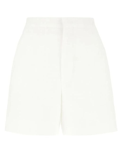 Tagliatore White Tailored Shorts