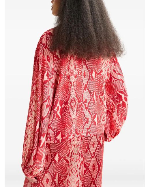 Essentiel Antwerp Inemy ブラウス Red