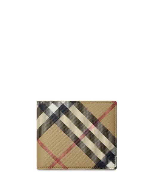 Burberry Natural Check Bifold Wallet for men