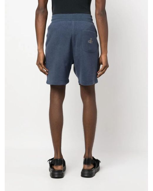 Vivienne Westwood Blue Drawstring-waist Track Shorts for men