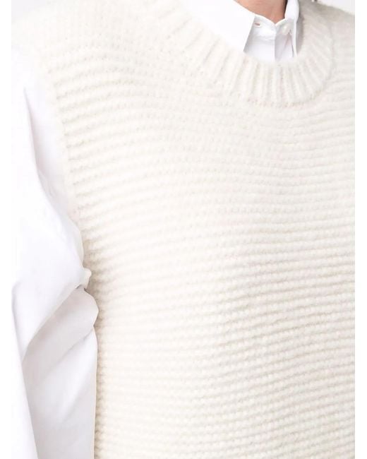 Stella McCartney Natural Crew-Neck Knitted Vest