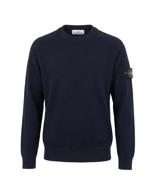 Pull À Patch Logo Stone Island pour homme en coloris Blue