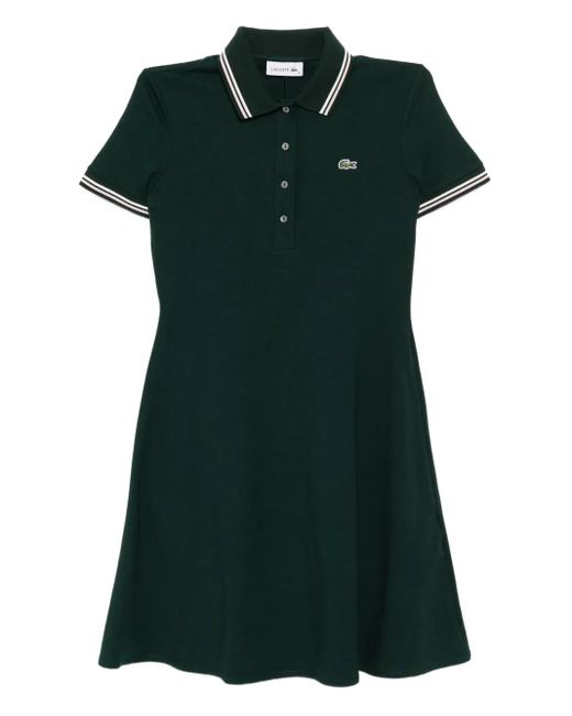 Lacoste Green Polo-Collar Dress