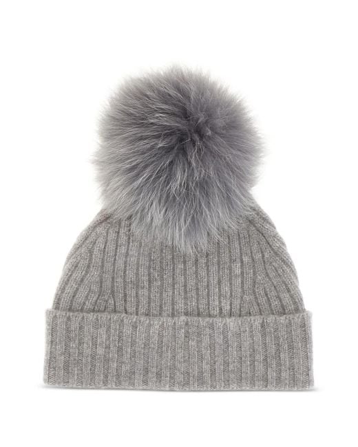 Vanisé Cuffie リブニット ビーニー Gray