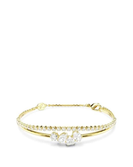 Swarovski Metallic Crystal-Embellished Layered Bracelets