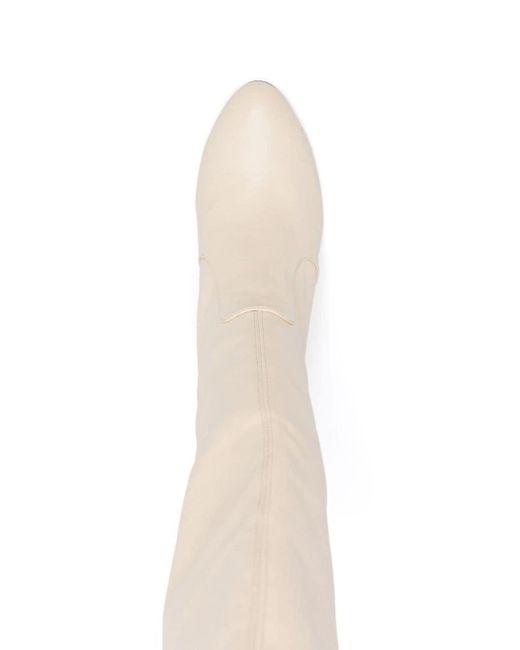 Stivali Yulianna 85mm di Stuart Weitzman in White