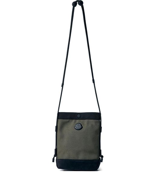 Moncler Black Crossbody Phone Pouch for men