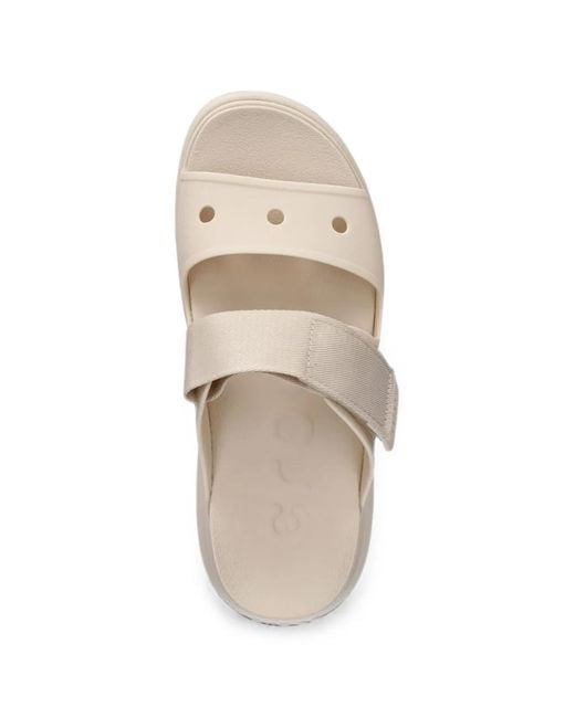 CROCSTM White Mules Soho Two Strap À Plateforme