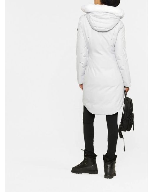 Moose Knuckles White Cloud Hooded Parka