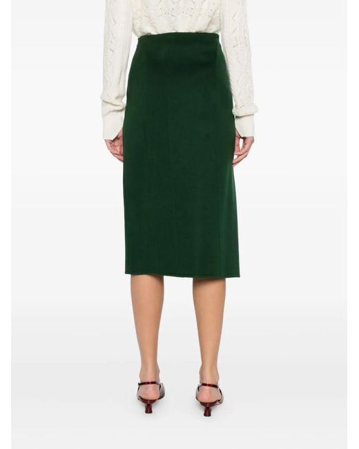 Ermanno Scervino Green Straight Skirt