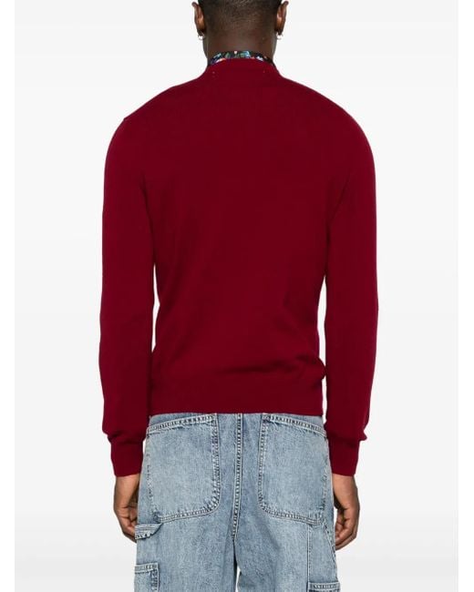 COMME DES GARÇONS PLAY Red Heart-Patch Wool Jumper