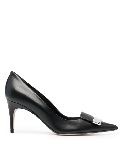 Sergio Rossi Black Sr1 75Mm Pumps