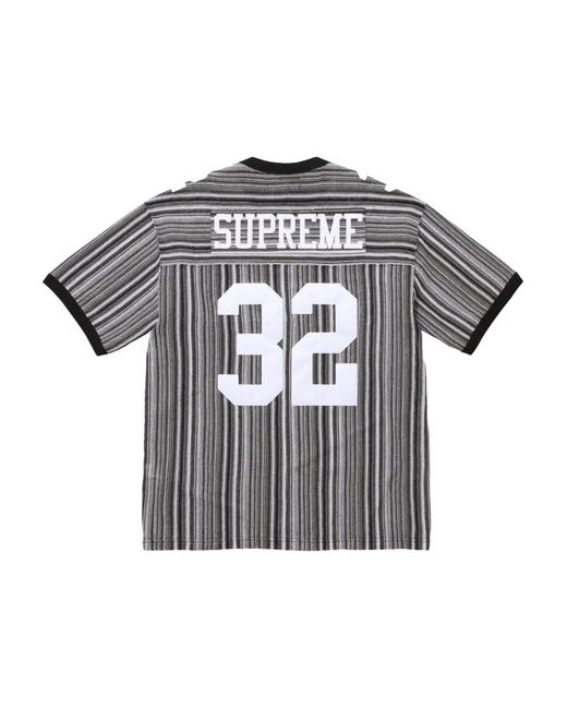 Supreme Gray Open Knit Football T-Shirt for men