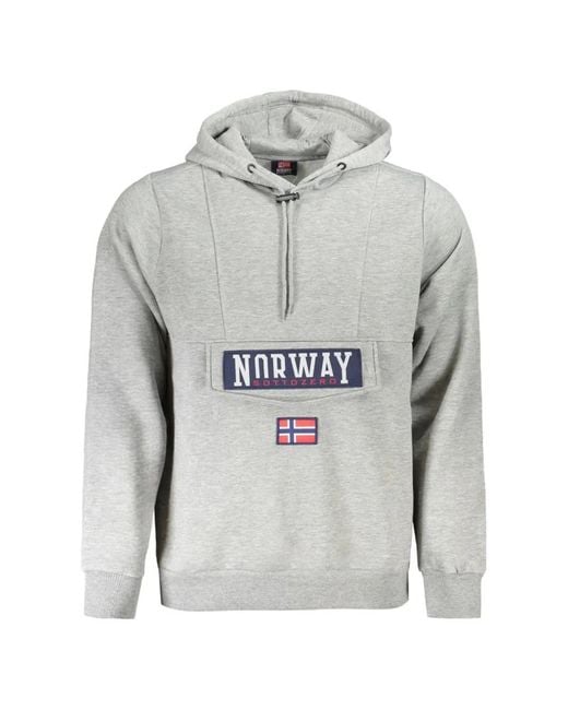 Norway 1963 Gray Hoodie À Patch Logo for men