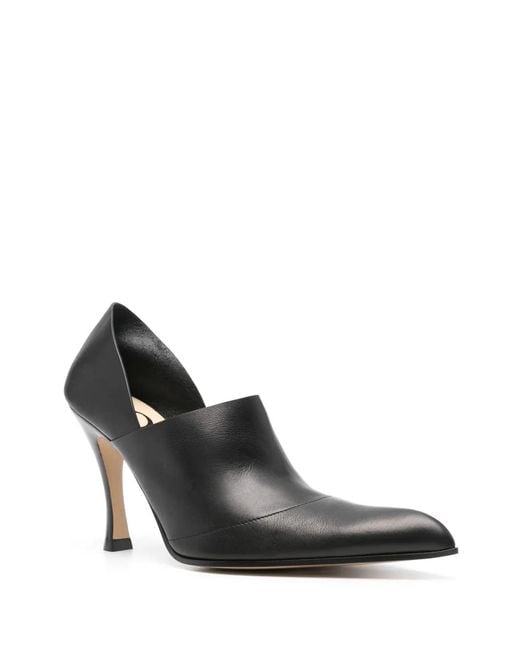 Loewe Black Comic 95Mm Leather Pumps